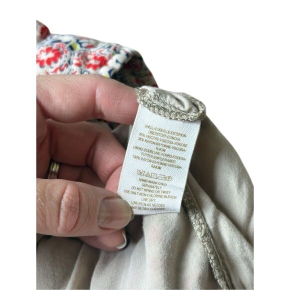 Free People Floral Scalloped Hem Shorts Size S Girly Romantic Ditsy Boho Cream R - Picture 8 of 8